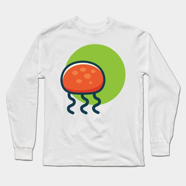 Cute Jellyfish Long Sleeve T-Shirt by aon